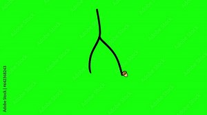 Animated Hand Drawn Nuts Design. Doodle nuts motion icon gif illustration. Isolated on green chroma key screen. Retro style design element. Food icon. Organic Nuts Design Element Vintage Style Nuts. Stock Video