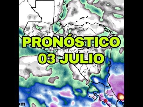 JULY 3 Isolated storms in northern Central America and strong storms for Costa Rica and Panama.
