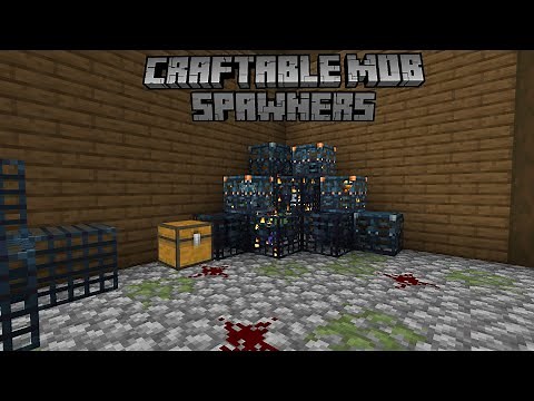 Craftable Mob Spawners - A Mod for Minecraft Bedrock Edition