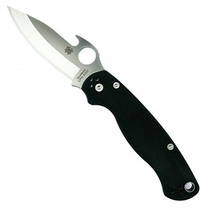 Spyderco Para Military 2 Emerson Opener, Satin PlainEdge [Exclusive]