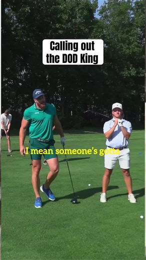 Did you expect this Someone had to call him out on his DOD BS 🫣 #shorts #golf #golfjokes