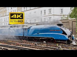 (4K) LNER A4 No 4492 Dominion of New Zealand (60019 Bittern), London Victoria, Balham 6th May 2011