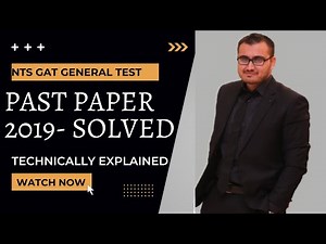 nts gat general past paper 2019 with complete solution