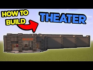 How To Build: A MOVIE THEATER In MINECRAFT!!