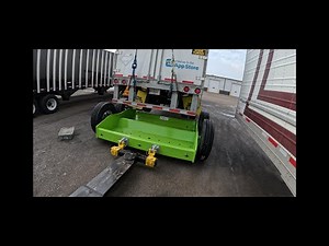 Using our new fancy dolly to move a Damaged trailer intact