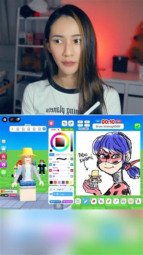 I can ONLY DRAW MIRACULOUS in Roblox Draw Me…