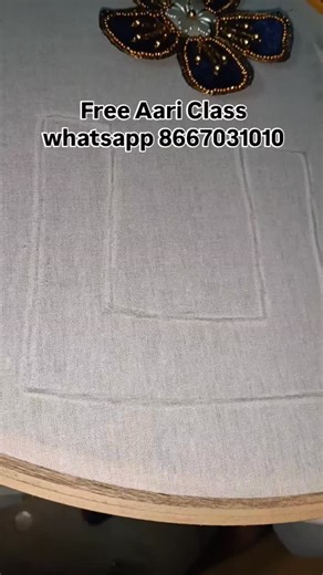 Queen Aari Work's on Instagram: "Aari work net cloth attach..... Aari net cloth work #aariwork #aariclass #freeaariclass #aarionlineclass #aarionlineclasses #aariworkclass"