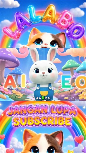 Lagu Anak Indonesia - Mengenal Huruf Vocal A I U E O - Lalabo 🇮🇩 !! #laguanakanak #animasilaguanak
