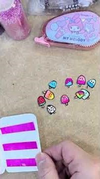 The Cutest Bunny Fridge Sticker Book 🐰🍦💗 / How to make Stickers DIY at home / Sticker DIY / craft