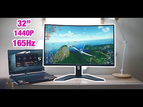 Gigabyte G32QC Gaming Monitor - 32" HDR 1440P 165Hz Woof!