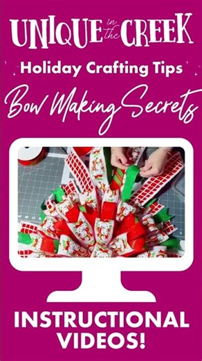Bow Making Tips for the Holidays!