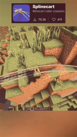 This Minecraft Train Mod Is INSANE 🚆🔥 #minecraft #minecraftshorts #rtxtekstur