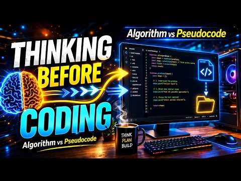 Thinking Before Coding | Algorithm vs Pseudocode | in Hindi
