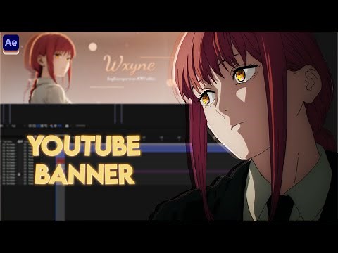 How to create a YouTube Banner! - After Effects Tutorial