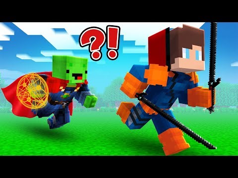 DEATHSTROKE Armor Speedrunner vs DOCTOR STRANGE Armor Hunter : JJ vs Mikey in Minecraft Maizen!