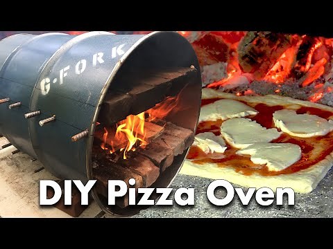 Metal Drum Into DIY Wood Fired Pizza Oven
