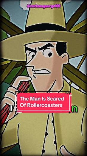 The Fear of Roller Coasters - Curious George Cartoon Clip