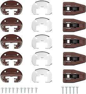 for kenlin Rite-Trak II Replacement Drawer Guide Model #168, 5 Sets of Metal Backing and Drawer Stops with Rollers, Fits Commercial Slide Drawers from Vaughan Bassett, Legacy, Pulaski Manufacturer