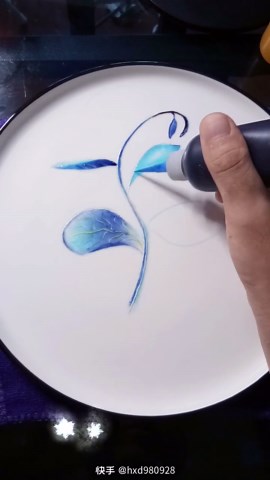 The Elegance Of Blue Blossoms On A Porcelain Canvas