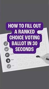 How to Fill Out a Ranked Choice Voting Ballot in 30 Seconds