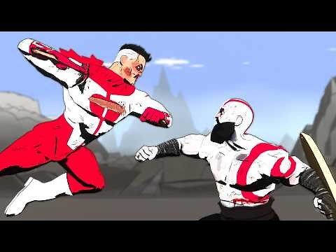 Kratos Vs OmniMan Part 2 Finale | God of War Vs Invincible | Fan Animated Battle