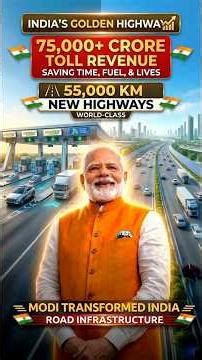 Modi Transformed India Road Infrastructure : 55000 KM Highways #indiainfrastructure