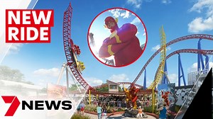 Movie World's latest draw card has been revealed. A $20 million ride has been built within the track of an existing rollercoaster as part of a bold move to draw more thrillseekers to the Gold Coast. 7NEWS at 6pm. More local news: 7news.com.au/news/qld #7NEWS | 7NEWS Brisbane
