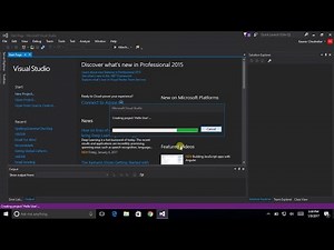 How to Create New C++ Project in Visual Studio 2015 || Console Project