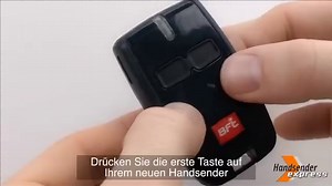 Programmierung meines Handsenders BFT B RCB TX2
