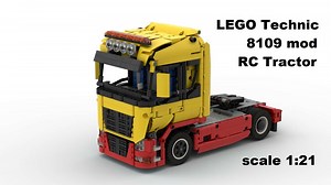 LEGO MOC-137940 8109 RC Tractor scale 1:21 (Technic 2023)