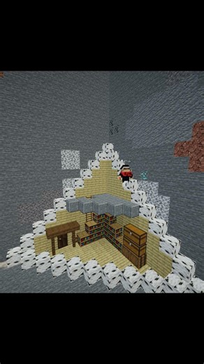 Triangle House #minecraft #shortvideo