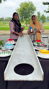 1.5M views · 2.1K reactions | Best Family Steel Ball Slide & Eat Big Cake Challenge | Chiku Challenge | Facebook