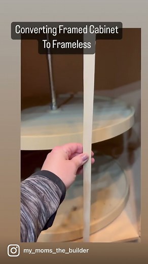Converting Framed Cabinet to Frameless Cabinet