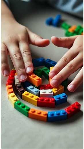 This LEGO Spiral Is Hypnotic 🌀🧱 #asmr #lego #satisfying