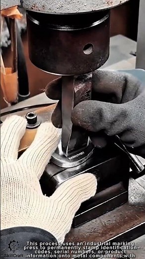 Component Metal Marking Work Tool with Industrial Press #worktool
