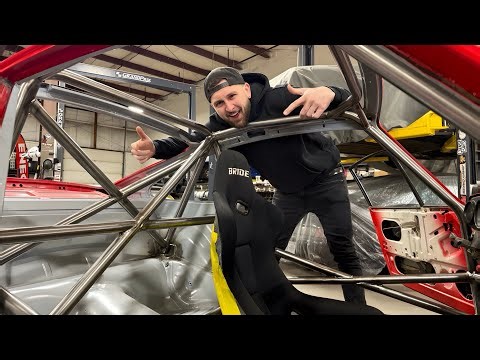 Ferrari SWAPPED Porsche 911 gets a FULL CAGE!!