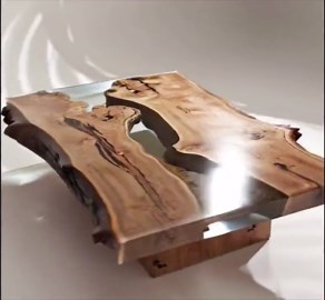 Custom Clear Epoxy River Dining Table, Live Edge Wood Slab Table, Glass Look Resin Table Top, Handmade Industrial Modern,bespoke Dining Desk - Etsy UK