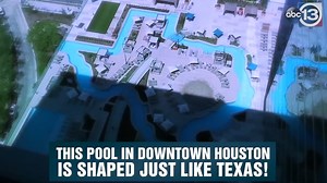 Deer Park family makes a splash with new Texas-shaped pool