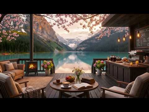 Jazz Relaxing Music to Study, Work 🌸 Spring Coffee Shop Ambience & Smooth Jazz Instrumental Music