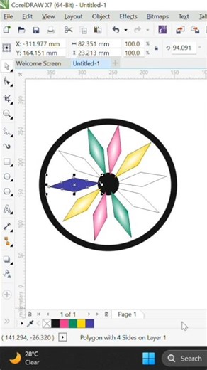 CorelDRAW Tutorial: Cool 3D Crystal Flower! 💎SEO