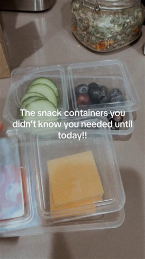 The perfect snack containers for your portion control snacks for work or for the kids on the go or just to have some easy snacks or quick foods to grab that are ready to go in this cute containers! Get yours today! #snackcontainers #trending #pov #viral