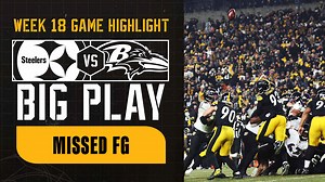 HIGHLIGHT: Ravens missed FG to end game