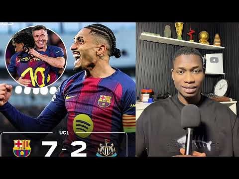 Barca humilie newcastle 7-2