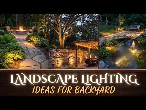 100+ Landscape Lighting Ideas 💡 Pathway Solar Lights and LED Tree Uplighting Backyard Designs 2026