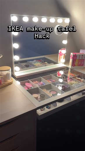 Daphne van kasteren on Instagram: "Dit is toch TE GEK! 😍 ben bijna jaloers op onze dochter 😂 We vonden het heel moeilijk wat we dit jaar voor kerst en sinterklaas zouden geven. Misschien heb je deze Ikea hack al eens vaker voorbij zien komen. Ik wel in ieder geval en ik was op slag verliefd. Hier kan ze uren gaan zitten tutten nu. Ik heb gelijk ook even toegevoegd wat je nodig hebt voor deze make-up tafel. Dit is toch geweldig voor een meisje 😍 #ikeahack #vanitymirror #makeuptafel #vanitydesk