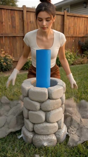 Learn how to make a cement planter that looks like high end decor
