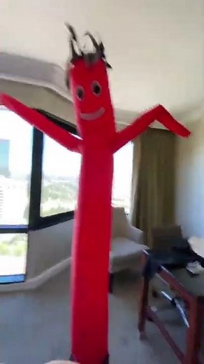 Wacky inflatable balloon man in Universal Studios￼