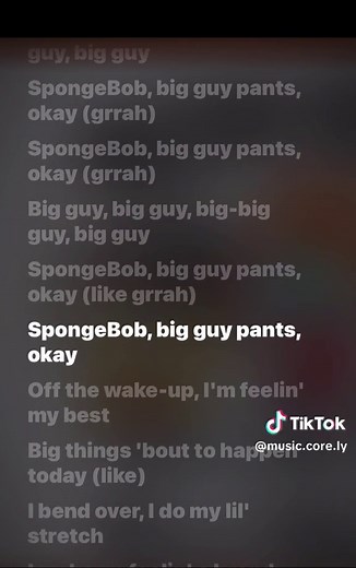 Big Guy Ice Spice SpongeBob Movie Song Lyrics