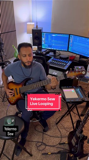 Yekermo Sew l Mulatu Astatke is a Great project that shaped the soul of Ethio-jazz with its simple but complex structure. Enjoy #ethiopianmusic #ethiopian_tik_tok #musiciansoftiktok #guitarist #livelooping