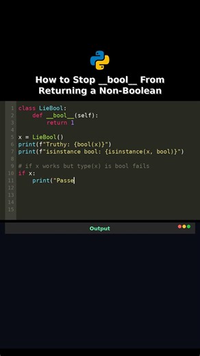 How to Stop __bool__ From Returning a Non-Boolean #howto